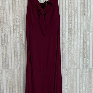 Elegant Burgundy Dress